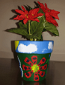 Blumentopf mit Acrylfarbe coloriert -3